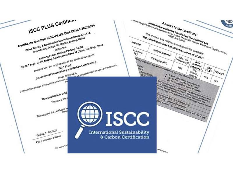 Bylo dosaženo certifikace ISCC PLUS